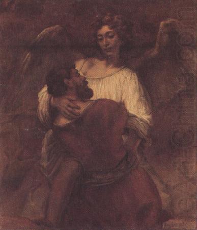 REMBRANDT Harmenszoon van Rijn Facob wrestling with the angel (mk33) china oil painting image